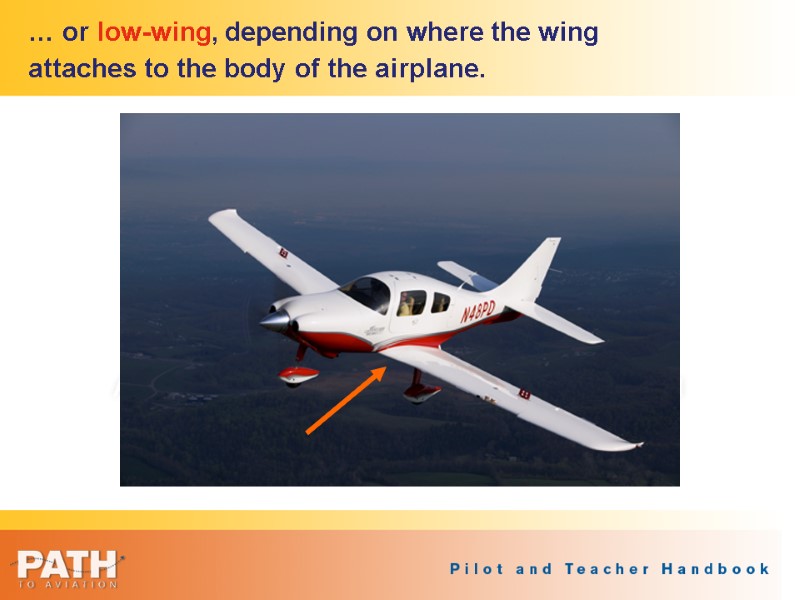 … or low-wing, depending on where the wing attaches to the body of the